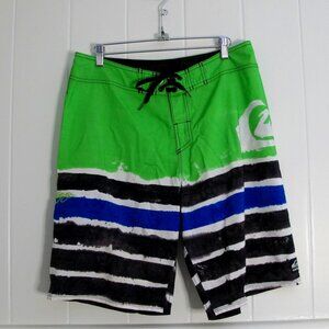 Quiksilver | Swim Boardshorts Green Blue Stripe